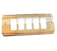 Placca Copri Interruttore Ottone Satinato Compat Bticino Magic 5 Moduli Ghidini
