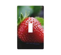 Placca copri interruttore stampa motivo fragola, piastra da parete a 1 banda singola interruttore luce piastra di copertura