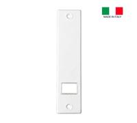 Placca copriavvolgitore pvc interasse 165 mm bianco Bianco
