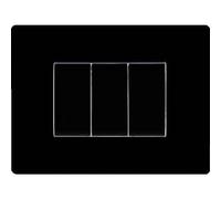 Placca Coprinterruttore Nera Mylife Q 7 Posti Ec Elettrocanali