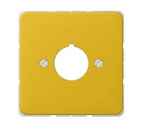 PLACCA COPRITERMINALE CON ANELLO DI SUPPORTO JUNG 564GE - 71 mm larghezza, 71 mm altezza, 14 mm profondità, peso 0,046 kg