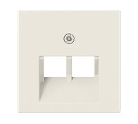 PLACCA COPRITERMINALE PER PRESA A MURO JUNG A569-2BFPLUA - 5,5 cm, 5,5 cm, Peso 17 g