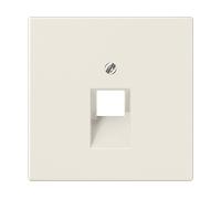 PLACCA COPRITERMINALE PER PRESA TELEFONICA O DATI JUNG LS969-1UA per o , 7x7 cm, crema