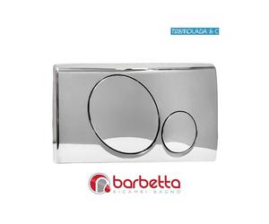 PLACCA CROMO PER CASSETTA DI SCARICO TEMPO DUE RICAMBIO TREMOLADA 6051C