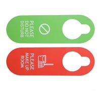 Placca da appendere alla porta dell'hotel "Do Not Disturb" - Placca in PVC, 25 x 8 cm, verde e rosso, per hotel, bar, club, decorazione da parete o porta