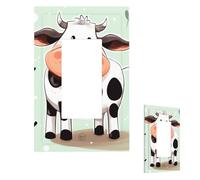 Placca da parete a pois con mucca, copertura per interruttore della luce a 1 uscita, infrangibile, per soggiorno, camera da letto, decorazione per la casa, 1 banda