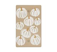 Placca da parete bianca con zucche su una sola levetta beige per interruttore della luce decorativa 1 banda per cucina stanza bagno dimensioni 11,4 x 7 cm