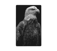 Placca da parete bianca e nera con aquila singola levetta vuota per interruttore della luce decorativa 1 banda per cucina stanza bagno dimensioni 11,4 x 7 cm