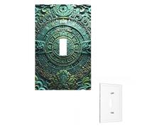 Placca da parete con calendario Maya Fine del Mondo, piastre decorative da parete, copertura per presa di corrente, 1 interruttore a levetta, piastra per interruttore della luce, per camera da letto