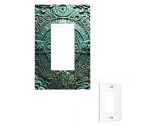 Placca da parete con calendario Maya Fine del Mondo, piastre decorative da parete, copertura per presa di corrente, 1 interruttore a levetta, piastra per interruttore della luce, per camera da letto