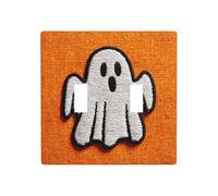 Placca da parete con placchetta da parete con fantasma, spettrale, doppia banda, dimensioni standard, 11,4 x 11,4 cm