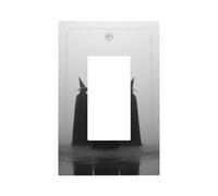 Placca da parete con tre streghe in piedi nel fendinebbia, piastra frontale a bilanciere singolo, decorazione per presa di corrente per casa, cucina, camera da letto, bagno