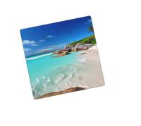 Placca da parete decorativa per presa di corrente a 2 bande Duplex Wallplate Belle spiagge Copertura per interruttore della luce Copertura decorativa da parete 12,7 x 7,6 cm Termoplastica Standard
