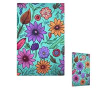 Placca da parete decoratore 1 gang copri interruttori luce di medie dimensioni 12,7 x 7,6 cm coperture prese prese colorate scarabocchio fiori piastre da parete per prese elettriche Copertura spina