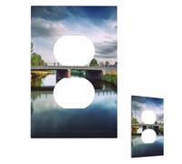 Placca da parete decoratore 1 gang copri interruttori luce di medie dimensioni 5 "x 3" Coperture prese prese Paesi Bassi Piastre da parete per prese elettriche Copertura per prese elettriche Piastre