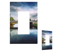 Placca da parete decoratore 1 gang copri interruttori luce di medie dimensioni 5 "x 3" Coperture prese prese Paesi Bassi Piastre da parete per prese elettriche Copertura per prese elettriche Piastre