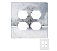 Placca da parete decoratore 2 Gang copri interruttori per prese duplex coperture per prese elettriche Piastre da parete per prese elettriche Piastre per interruttori a bilanciere doppie di medie