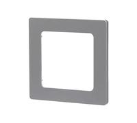 Placca da parete in plastica argentata con 1 chiave, ideale per impianti elettrici e decorazione di interni.