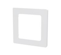 Placca da parete in plastica bianca, 1 chiave, ideale per impianti elettrici e decorazione di interni.