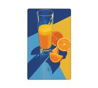 Placca da parete in vetro alto minimalista retrò con arance a fette singole, interruttore a levetta, copertura decorativa per interruttore della luce, 1 banda, per cucina, camera da letto, bagno