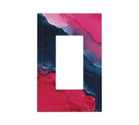 Placca da parete moderna astratta rossa nera Mable interruttore della luce copertura piastra frontale singolo bilanciere 1 banda decoratore presa coperture per la casa cucina camera bagno Decor