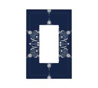 Placca da parete per interruttore della luce a forma di fiocco di neve, con perle e cristalli, 1 banda, decorazione per casa, cucina, camera da letto, bagno