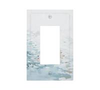 Placca da parete per interruttore della luce del mare con donna che nuota nel mare, copertura per piastra frontale a bilanciere singolo, 1 banda, decorazione per presa di casa, cucina, camera da letto