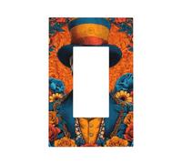 Placca da parete per interruttore della luce, motivo "Day of The Dead", stile vintage, 1 banda, decorazione per presa di corrente per casa, cucina, camera da letto, bagno