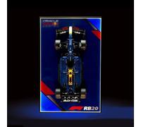 Placca da parete per Lego Technic Oracle Red Bull Racing RB20 F1 Car 42206 Rimorchio da parete per auto da corsa, idee regalo per appassionati di montaggio a parete Lego auto, dimensioni: 80 x 50 cm