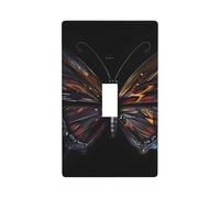 Placca da parete stampata con farfalla misteriosa, copertura decorativa in policarbonato per casa e ufficio