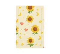 Placca da parete vuota a 1 banda, decorativa, girasoli, stelle e cuori, copertura per interruttore della luce per camera da letto e soggiorno