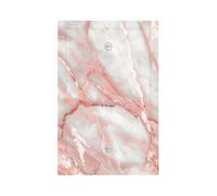Placca da parete vuota a 1 banda, placca decorativa per interruttore della luce con disegni in marmo rosa, per camera da letto e soggiorno