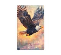 Placca da parete vuota con aquila calva che vola al tramonto, per interruttore della luce, decorativa, 1 banda, per cucina, camera da letto, bagno, dimensioni 11,4 x 7 cm