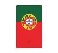 Placca da parete vuota con bandiera del Portogallo, copertura decorativa per interruttore della luce, 1 banda, per cucina, camera da letto, bagno, dimensioni 11,4 x 7 cm