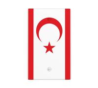 Placca da parete vuota con bandiera di Cipro del Nord della Repubblica Turca, Placca per interruttore della luce, decorativa, 1 banda, per cucina, camera da letto, bagno, dimensioni 11,4 x 7 cm