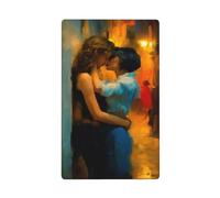 Placca da parete vuota con due amanti che abbracciano vicolo oscuro singolo interruttore da parete vuota copertura decorativa 1 banda per cucina stanza bagno dimensioni 11,4 x 7 cm