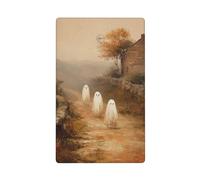 Placca da parete vuota con fantasmi classici in campagna, stile vintage, rustico, con interruttore singolo, decorativo, 1 banda, per cucina, camera da letto, bagno, dimensioni 11,4 x 7 cm