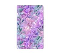 Placca da parete vuota con motivi floreali astratti a forma di fiore, per interruttore della luce, 1 banda, per cucina, camera da letto, bagno, dimensioni 11,4 x 7 cm