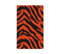 Placca da parete vuota con motivo tigre arancione e nero con interruttore singolo, 1 banda, per cucina, camera da letto, bagno, dimensioni 11,4 x 7 cm