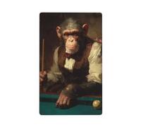 Placca da parete vuota con scimmia che gioca a biliardo, per interruttore della luce, decorativo, 1 banda, per cucina, camera da letto, bagno, dimensioni 11,4 x 7 cm