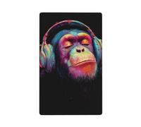 Placca da parete vuota con scimmia rilassata a levetta, copertura decorativa per interruttore della luce, 1 banda, per cucina, camera da letto, bagno, dimensioni 11,4 x 7 cm