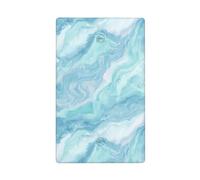 Placca da parete vuota con texture ad acquerello marmorizzata blu ghiacciaio singolo interruttore bianco copertura decorativa 1 banda per cucina stanza bagno Dimensioni 11,4 x 7 cm