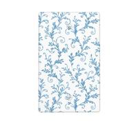 Placca da parete vuota con viti blu pastello e vortici ornamentali a levetta, per interruttore della luce, decorativo, 1 banda, per cucina, camera da letto, bagno, dimensioni 11,4 x 7 cm