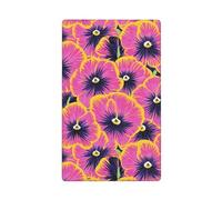 Placca da parete vuota vintage rosa neon viole del pensiero singola interruttore luce copertura decorativa 1 banda per cucina camera bagno dimensioni 11,4 x 7 cm