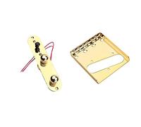 Placca Da Sella Plate A 3 Vie Con Convertitore Con Convertitore A 3 Vie Plate Gold Top Loader Guitar Bridge Plate ponte chitarra