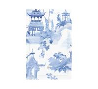 Placca decorativa da parete, 1 banda, con inchiostro giapponese blu, per interruttore della luce paesaggistica, per camera da letto e soggiorno