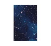 Placca decorativa da parete, 1 banda, con motivo celestiale, stelle, luna, galattico, per camera da letto, soggiorno, decorazione