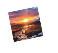 Placca decorativa da parete 2 moduli Duplex Wallplate Islanda Tramonto Bordo Presa Copertura Interruttore Luce Placca Decorativa Parete 12,7 x 7,6 cm Termoplastica Standard Size Style Q