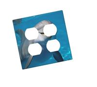 Placca decorativa da parete, 2 uscite, duplex, delfino con un sorriso sul bordo, copertura per interruttore della luce, piastra decorativa da parete, 12,7 x 7,6 cm, in materiale termoplastico