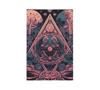 Placca decorativa da parete a 1 banda, con cerchio magico per interruttore della luce, decorazione per camera da letto e soggiorno